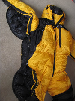 north face down suit